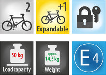 Load image into Gallery viewer, EUFAB Crow Plus 11582 Porte-vélo, Extensible