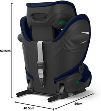 Load image into Gallery viewer, Cybex Pallas G2 Plus/Stormy Blue-light blue PU1