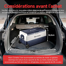 Load image into Gallery viewer, AAOBOSI Glaciere a Compression 36l, Glaciere Electrique Double Zone WiFi APP, 12 V/24 V et 100-240 V Frigo Camping, -20 ℃ à 20 ℃, pour Voiture, Camion, Bateau, Camping, Car, Caravanes,Voyageant,Maison