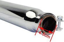 Load image into Gallery viewer, ZIAYI 1 Paire Tuyau De Silencieux D'échappement De Moto pour Harley pour Suzuki VL 125 800 1500 Intruder Bobber Chrome Conique Tourner Silencieux De Fer (Color : Chrome)
