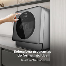 Load image into Gallery viewer, Cecotec Lave-vaisselle Compact Libre Installation sur Table Bolero Aguazero 1150 Dark. 3 Couverts, Basse Consommation, 6 Programmes, Touch Control Panel, Fonctions Long Storage et Delay Start