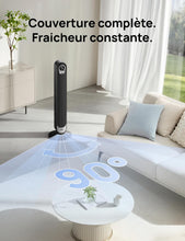 Load image into Gallery viewer, Dreo Ventilateur Colonne Silencieux, Puissant Vitesse 7,92 m/s, Ventilateurs Tour de 106cm avec Télécommande, 6 Vitesses, 4 Modes, Minuterie 12H, Oscillant à 90° pour Grande Chambre