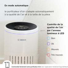 Load image into Gallery viewer, Bosch Air 4000i - Purificateur d'air intelligent - Couvre 62,5 m² - Filtre efficacement plus de 99% des polluants - Mode Auto/Sommeil (< 25 dB(A)) - CADR : 300 m³/h - Connectivité avec écran et app