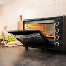 Load image into Gallery viewer, Cecotec Four Convection de Table de 60 Litres Bake&amp;Toast 6090 Black Gyro, 2200 W, Lumière Intérieure, 12 Fonctions, Température Jusqu’à 230º, Porte à Double Verre, Inclut Tournebroche