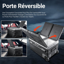 Load image into Gallery viewer, 115L Glaciere Electrique Double Zone,Glaciere a Compression WiFi APP,12 V/24 V et 100-240 V Frigo Camping,-20 鈩 20 鈩pour Voiture,Camion,Bateau,Camping,Car,Caravanes,Voyageant,Maison