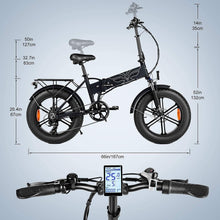 Load image into Gallery viewer, EP-2 Pro Vélo électrique Pliable 20 × 4.0 Fat Bike Electrique 7 Vitesses avec Batterie Amovible 48V 13Ah Autonomie 120km Tout-Terrain &amp; VTT &amp; Plage &amp; Neige -