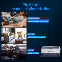 Load image into Gallery viewer, AAOBOSI Glaciere a Compression 36l, Glaciere Electrique Double Zone WiFi APP, 12 V/24 V et 100-240 V Frigo Camping, -20 ℃ à 20 ℃, pour Voiture, Camion, Bateau, Camping, Car, Caravanes,Voyageant,Maison