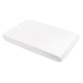 Babyletto Mini Crib Sheet in GOTS Certified Organic Muslin Cotton - White